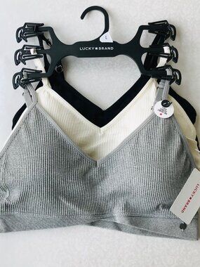 Lucky Brand Comfort Bras LVD60151 Multicolor Size : L  3 Set MSRP : $72